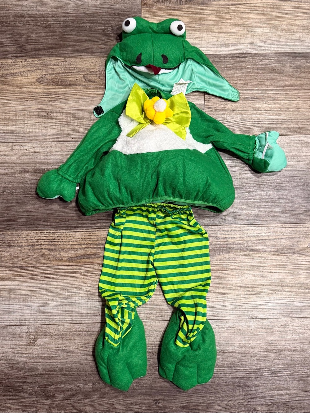 Rubie's Green Frog Costume Plush Halloween Hood Feet